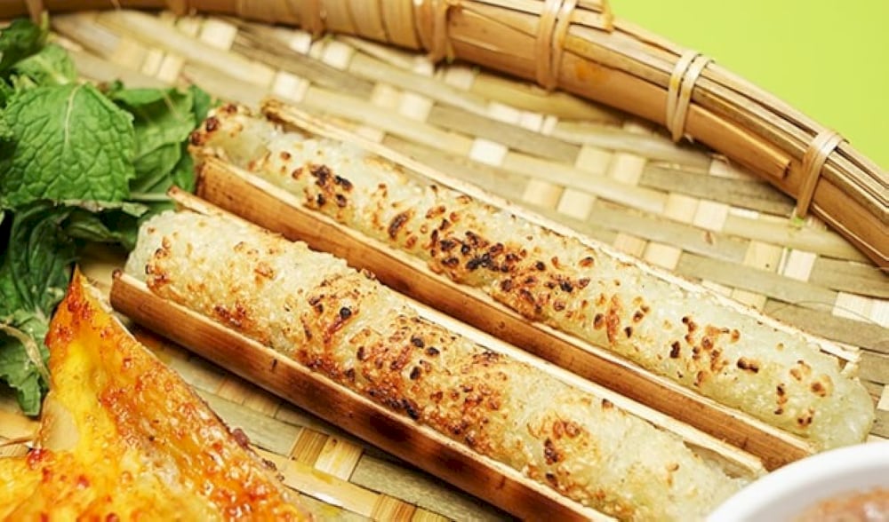 Lam Rice is sticky rice cooked in bamboo tubes